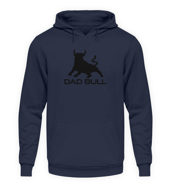 DAD BULL HOODIE - AUFDRUCK ROT/SCHWARZ