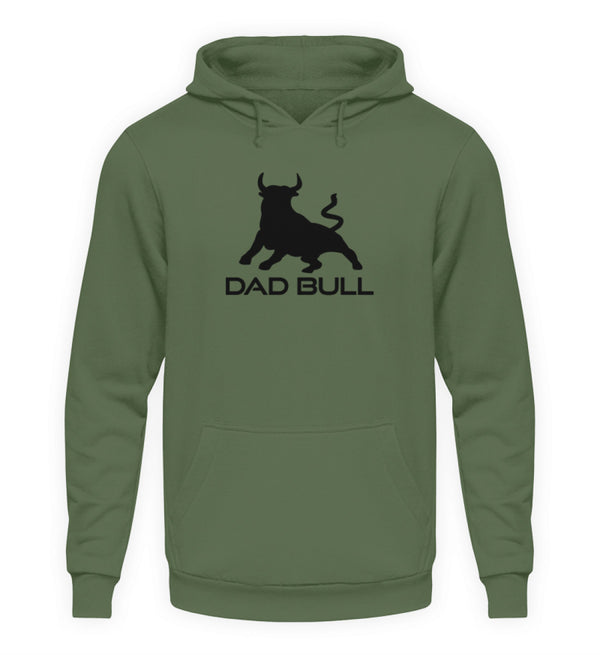 DAD BULL HOODIE - AUFDRUCK ROT/SCHWARZ