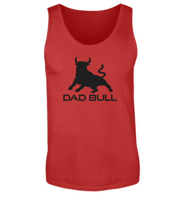 DAD BULL TANKTOP - AUFDRUCK ROT/SCHWARZ
