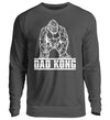 DAD KONG SWEATSHIRT - AUFDRUCK SCHWARZ/WEIß