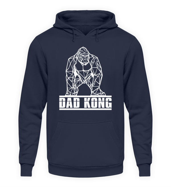 DAD KONG HOODIE - AUFDRUCK SCHWARZ/WEIß