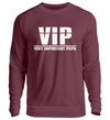 VIP - VERY IMPORTANT PAPA SWEATSHIRT - AUFDRUCK SCHWARZ/WEIß