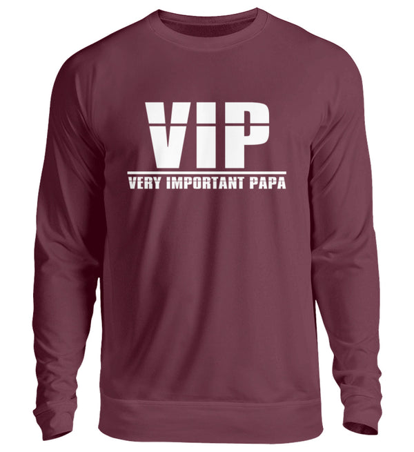 VIP - VERY IMPORTANT PAPA SWEATSHIRT - AUFDRUCK SCHWARZ/WEIß