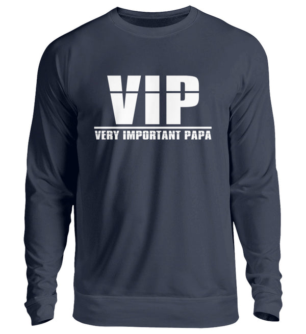 VIP - VERY IMPORTANT PAPA SWEATSHIRT - AUFDRUCK SCHWARZ/WEIß