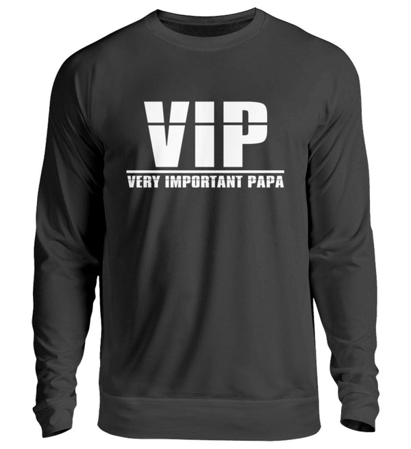 VIP - VERY IMPORTANT PAPA SWEATSHIRT - AUFDRUCK SCHWARZ/WEIß