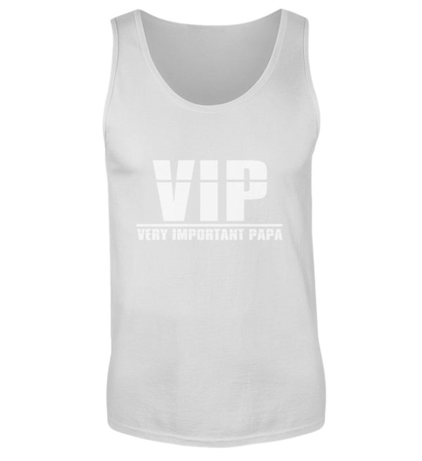 VIP - VERY IMPORTANT PAPA TANKTOP - AUFDRUCK SCHWARZ/WEIß