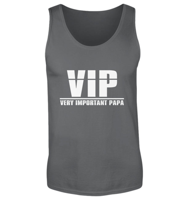 VIP - VERY IMPORTANT PAPA TANKTOP - AUFDRUCK SCHWARZ/WEIß