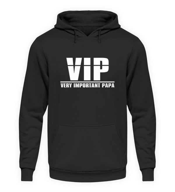 VIP - VERY IMPORTANT PAPA HOODIE - AUFDRUCK SCHWARZ/WEIß