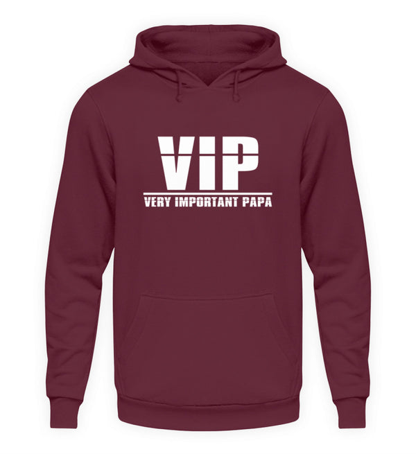VIP - VERY IMPORTANT PAPA HOODIE - AUFDRUCK SCHWARZ/WEIß