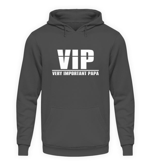 VIP - VERY IMPORTANT PAPA HOODIE - AUFDRUCK SCHWARZ/WEIß