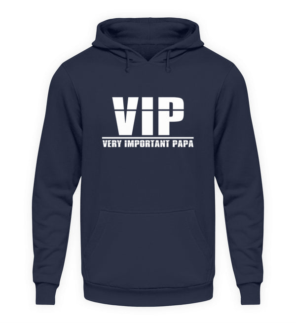 VIP - VERY IMPORTANT PAPA HOODIE - AUFDRUCK SCHWARZ/WEIß