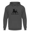 DAD BULL HOODIE - AUFDRUCK ROT/SCHWARZ